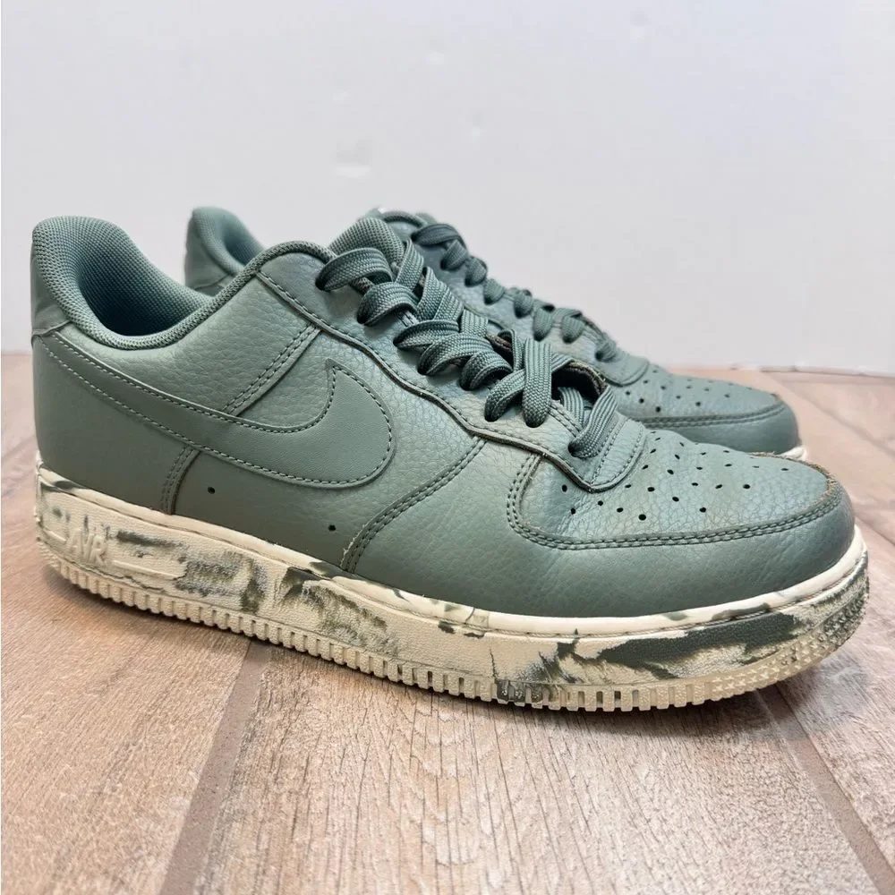 Nike Men’s Air Force 1 '07 LV8 'Clay Green Marble' Sneakers Size 8 - Picture 9 of 9